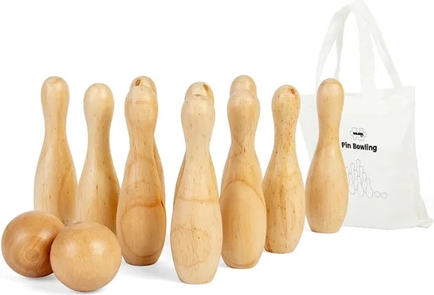 Bigjigs Toys koka ķegļi bērniem