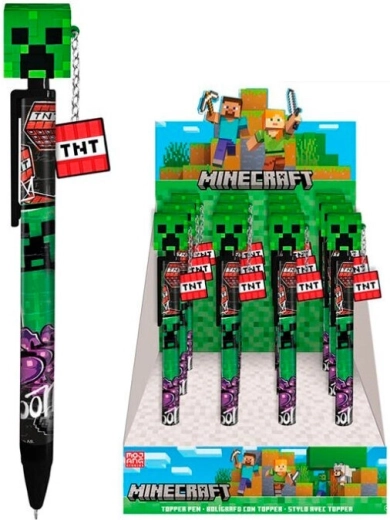 Minecraft lodīšu pildspalva ar 3D uzgali