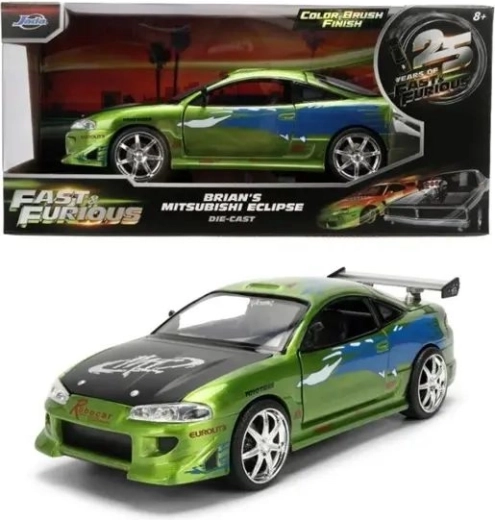 Jada metāla Mitsubishi Eclipse 1995. gada modelis no filmas “Ātrs un bez žēlastības” mērogā 1:24
