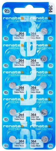 Renata 364 pogas baterija 1,55 V (10 gab.)