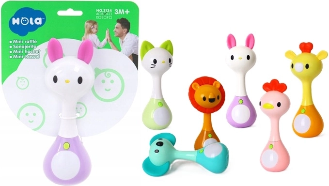 Bērnu grabulītis dzīvnieciņa formā SmilyPlay