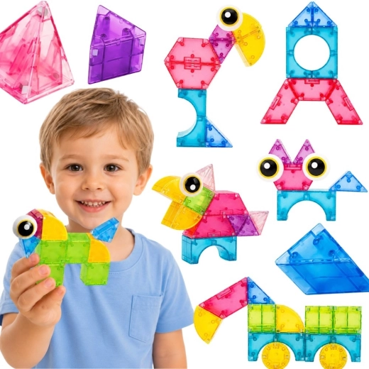 WOOPIE 3D magnētiskais konstruktors, 21 detaļa