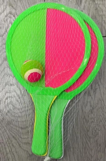Pludmales tenisa komplekts ar Velcro WIKY