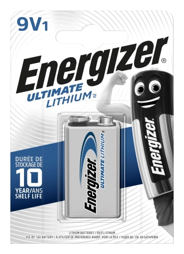 Energizer Ultimate Lithium 9V litija baterija