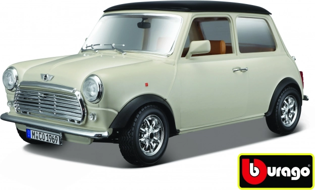 Metāla modelis Mini Cooper 1969 Bburago 1:18 bēšs