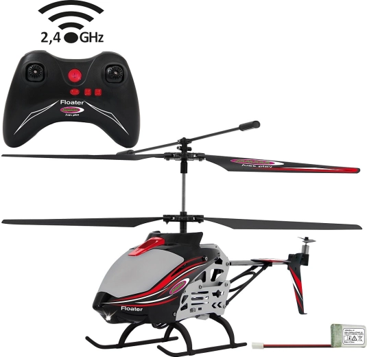 Jamara Floater RC helikopters ar automātisku augstuma noturēšanu 2,4 GHz, 3,5 kanāli
