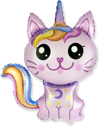 Foil Balloon Magic Cat 88 × 73 cm