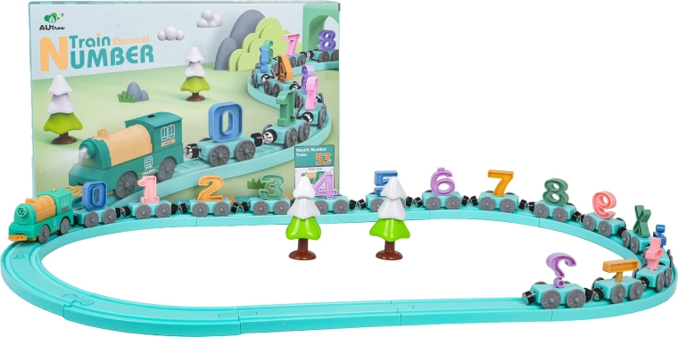 Mathematics Train Set with 53 Pieces