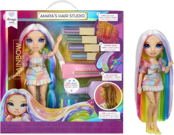 Rainbow High matu studija ar lelli Amaya Raine