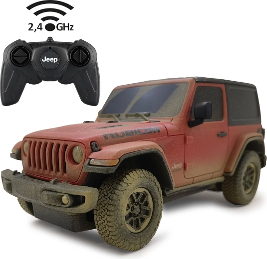 RC automobilis Jeep Wrangler Rubicon Muddy 1:24