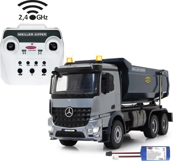 RC Mercedes-Benz Arocs Meiller pašizgāzējs Metal 1:20