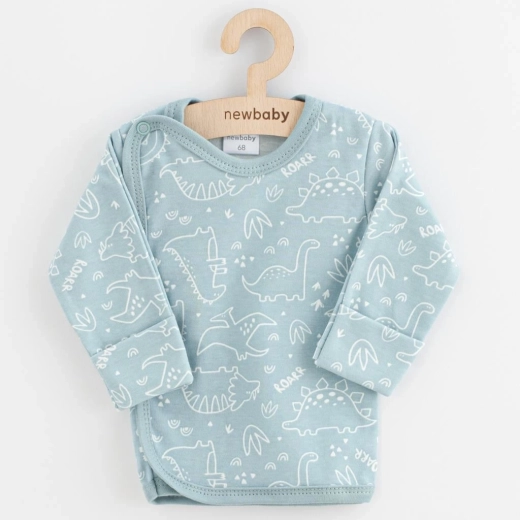 Zīdaiņu krekliņš New Baby Classic II dino piparmētru krāsā 68 (4–6 mēn.)