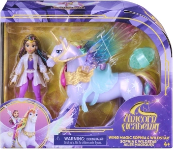 Unicorn Academy burvju spārni Wildstar un Sofia 11 cm