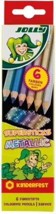 Krāsainie zīmuļi Supersticks Metallic