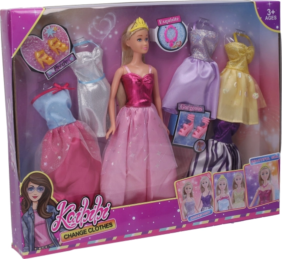 Princeses lelle ar kleitu komplektu, 30 cm