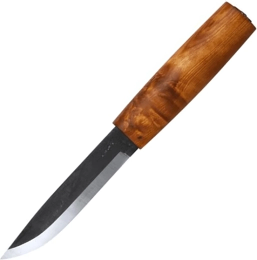 Helle Viking āra medību nazis 11 cm, sakņu bērza koks, ādas maksts