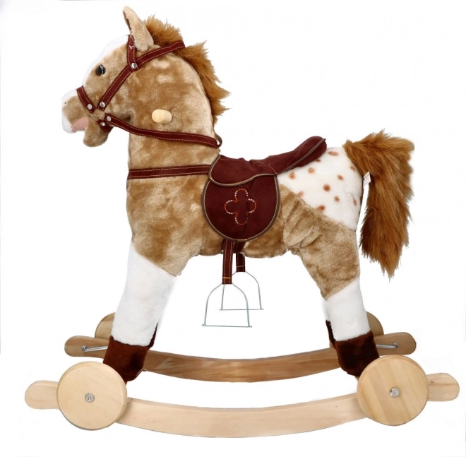 Šūpuļzirdziņš Mustang ar ritentiņiem