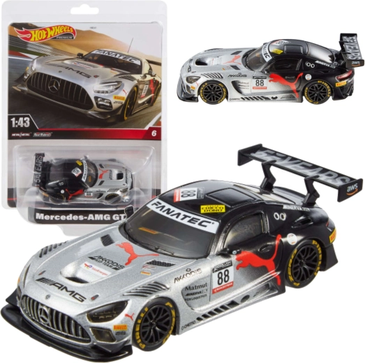 Hot Wheels Premium Mercedes-AMG GT3 sacīkšu automašīna 1:43