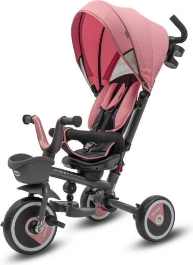 Bērnu trīsritenis Baby Mix 5in1 Relax 365° rozā
