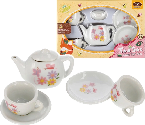 Children's tea set for play kitchen