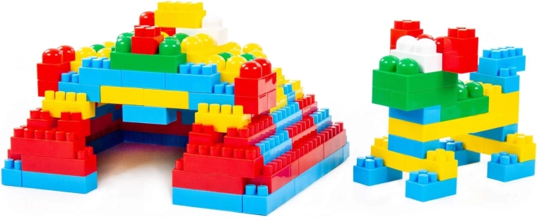 Colorful pieces for creative play