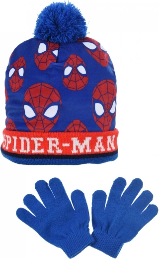 Bērnu Spiderman cepure un cimdi