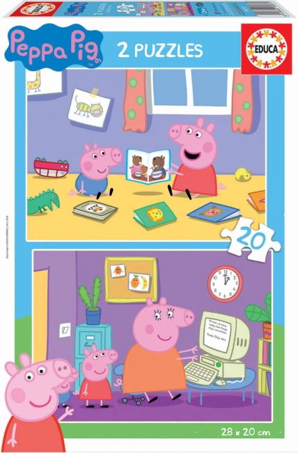 Educa puzle Cūciņa Peppa 2×20 gabaliņi