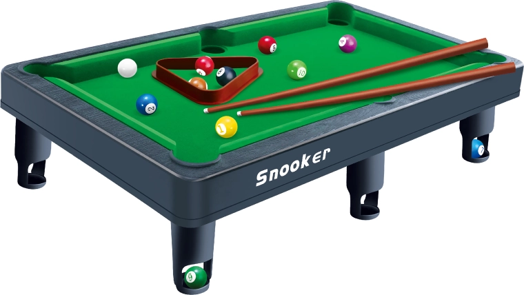 Galda biljarda komplekts 45 × 25 cm ar 2 kiju