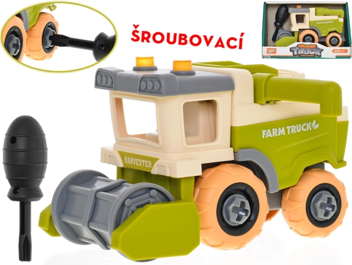Skrūvējamais kombains 15 cm ar brīvgaitu