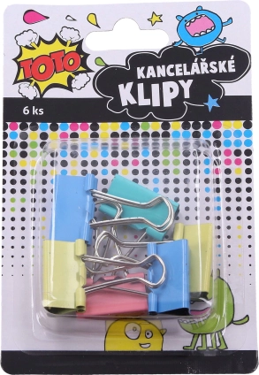 Kancelejas saspraudes 25 mm, 6 gab.