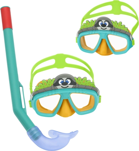 Bērnu snorkelēšanas komplekts Bestway Sliņķis, tirkīza
