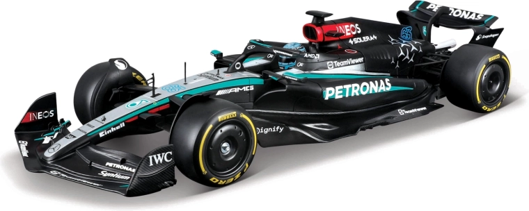 Bburago F1 sacīkšu modeļa konstruktoru komplekts Mercedes‑AMG Petronas W15 2024 George Russell 1:24