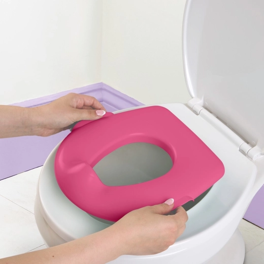 2-in-1: potty and toilet seat reducer