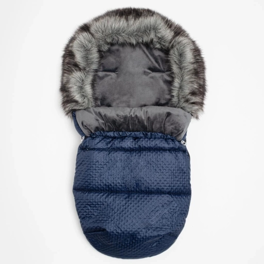 Ziemas guļammaiss New Baby Lux ar flīsu, zils