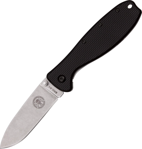 ESEE Zancudo melns kabatas nazis 7,7 cm, stonewash, FRN