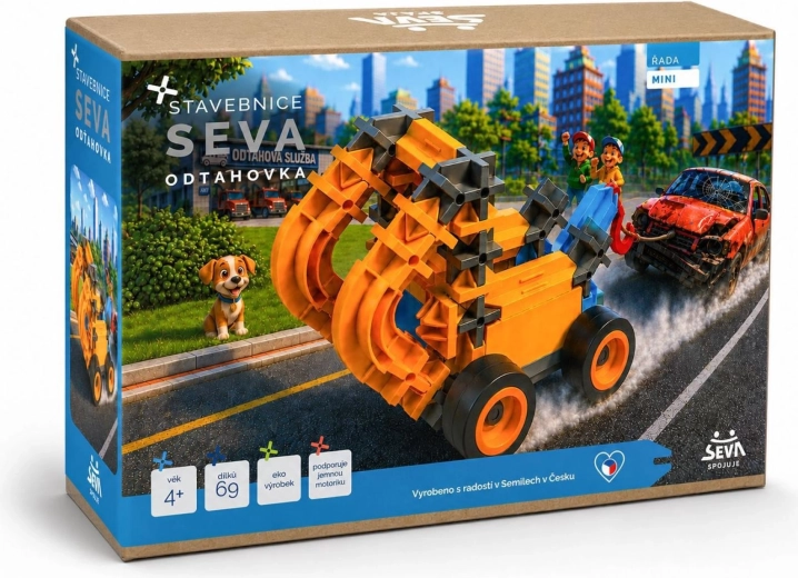 Seva mini evakuators – konstruktors ar 69 detaļām