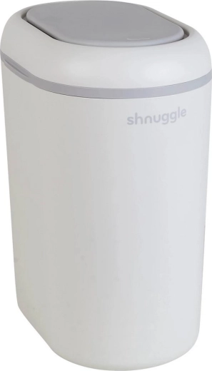 Shnuggle Eco Touch autiņbiksīšu tvertne balta/pelēka