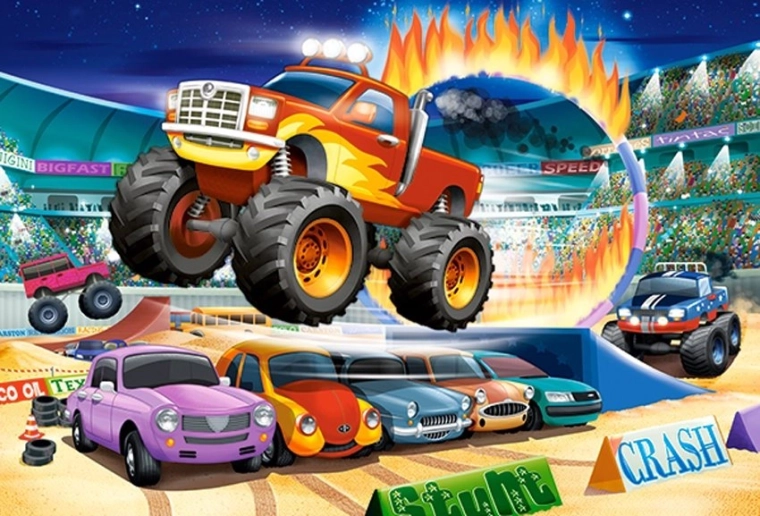 Puzle 40 maxi Jumping Monster Truck