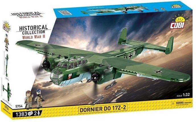 Dornier Do 17Z-2 lidmašīnas konstruktors 1:32 (1383 detaļas)