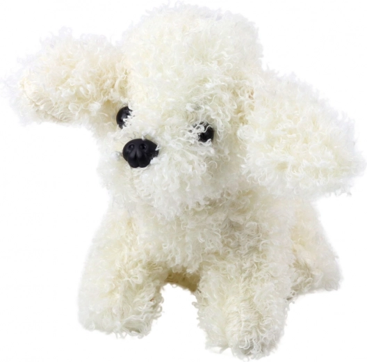 Plīša rotaļlieta mini pūdelis balts 20 cm