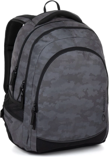 Bagmaster Digital īpaši viegla studentu mugursoma kamuflāžas rakstā