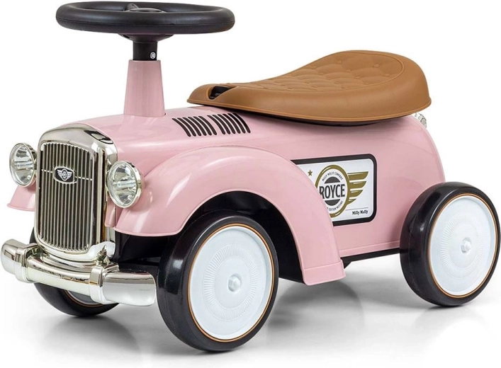 Balansrati ROYCE Retro rozā ar glabātuvi un EVA riteņiem