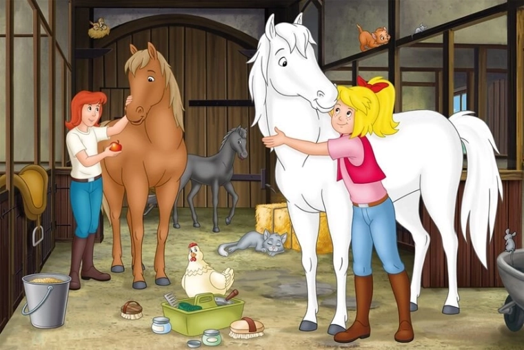 Stable fun with horse care
