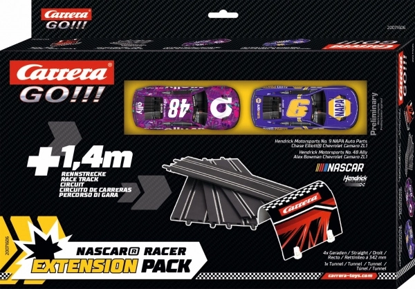 GO Slot Car Track Expansion Set with NASCAR Cars