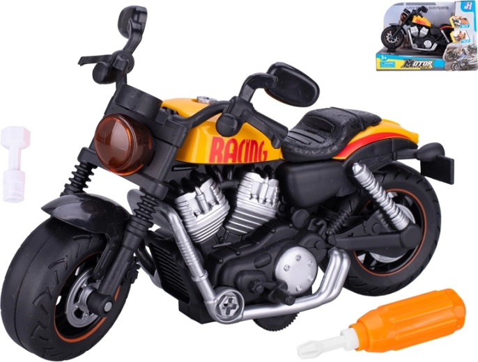 Sacīkšu skrūvējamais motocikls ar inerces piedziņu 22 cm