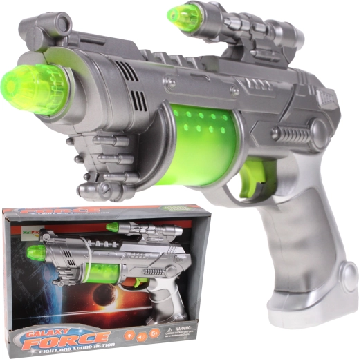 Pistole Galaxy Force ar gaismu un skaņu