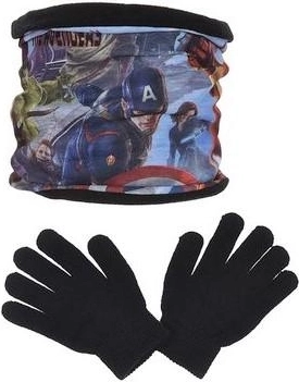 Avengers kakla sildītājs un cimdi
