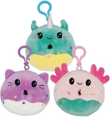 Plush donut pendant - 1 piece