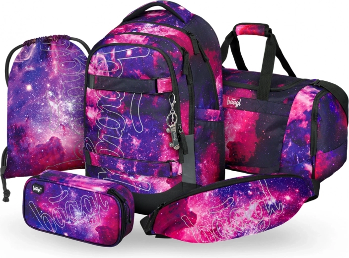 Baagl Galaxy komplekts: mugursoma, penālis, maisiņš, sporta soma