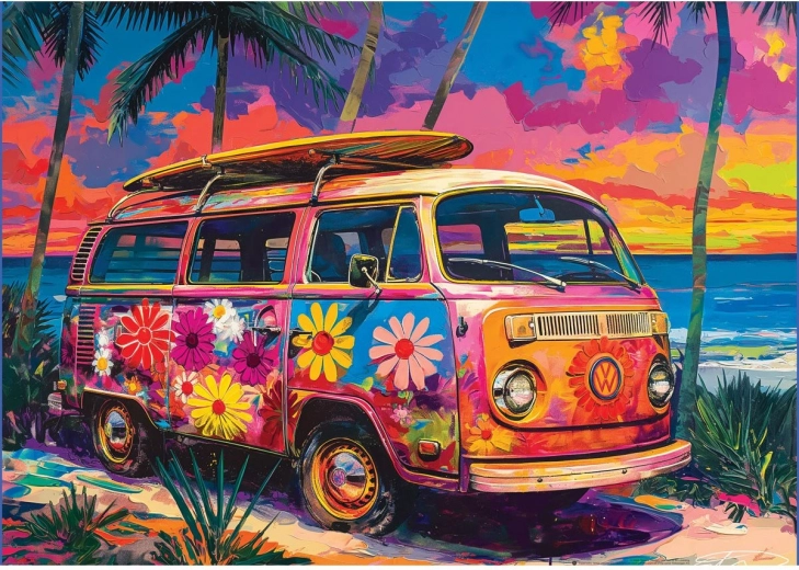 Puzle EUROGRAPHICS VW līcis – 500 gabaliņi